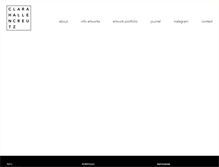 Tablet Screenshot of clarahallencreutz.com